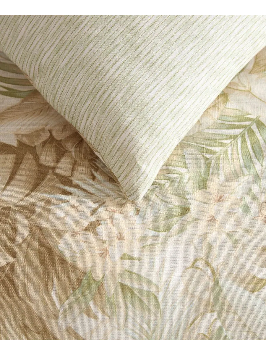 Комплект постельного белья Tommy Bahama Palm Paradise из 3 предметов, размер Full/Queen Tommy — изображение 4 из 7, зеленый