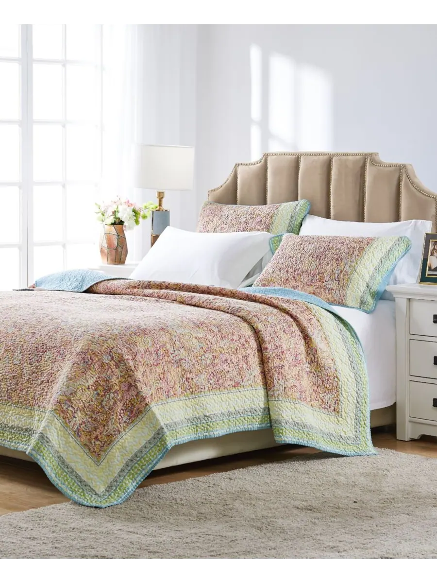 Комплект постельного белья Palisades Pastel из 3 предметов, размер Full/Queen Greenland Home — изображение 2 из 4, мульти