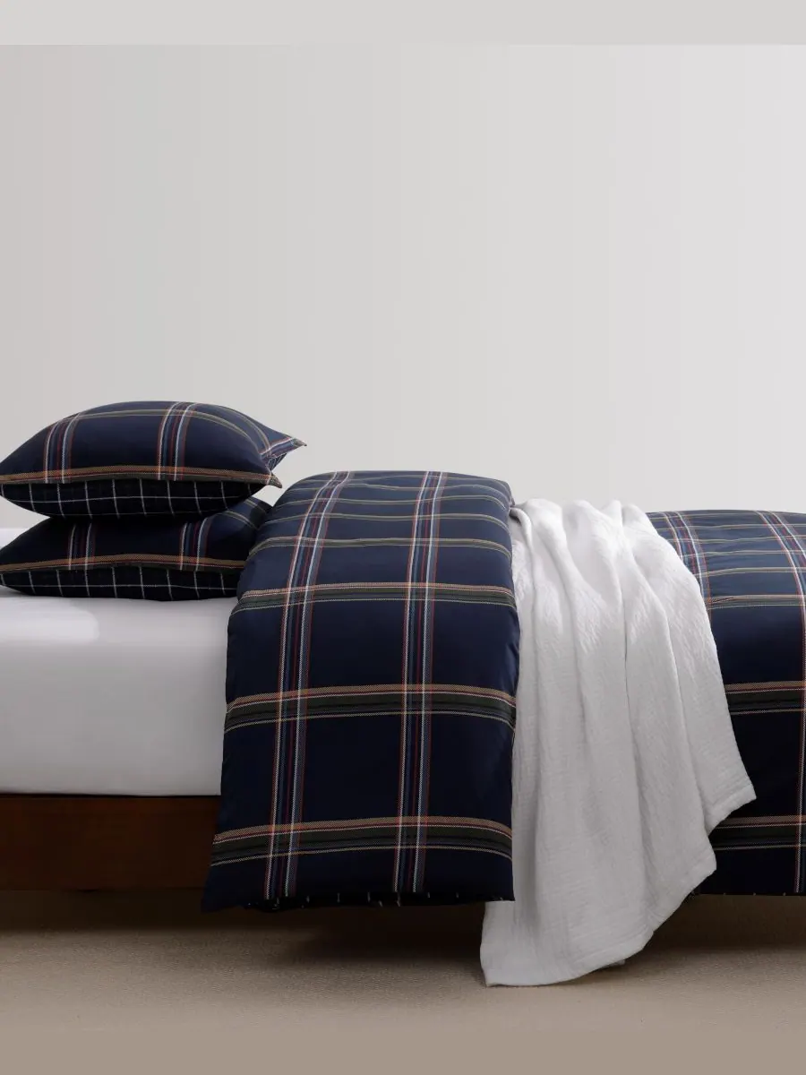 Комплект постельного белья Beacon Plaid из 3 предметов, хлопковый, размер Full/Queen Tommy — изображение 5 из 8