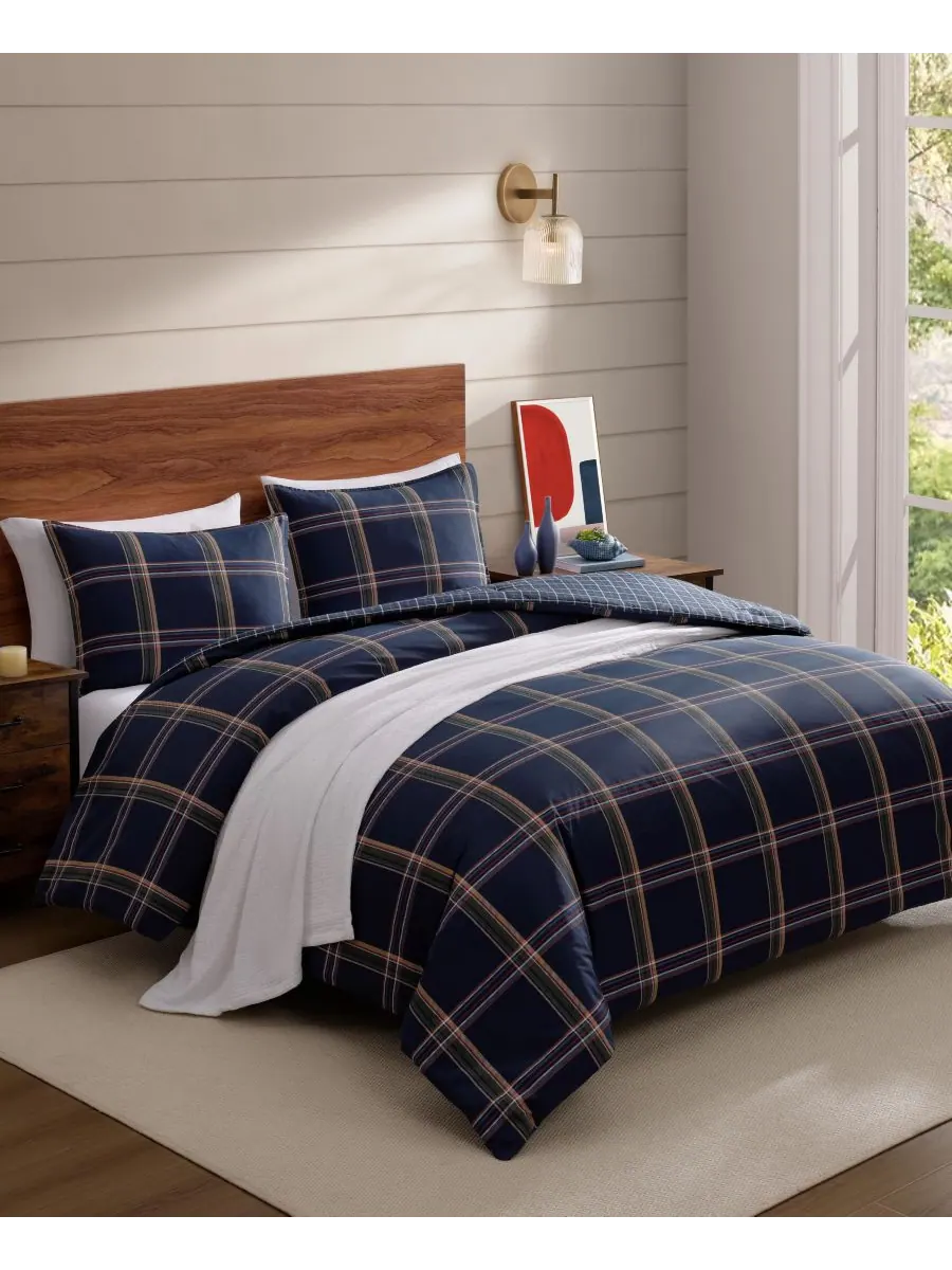 Комплект постельного белья Beacon Plaid из 3 предметов, хлопковый, размер Full/Queen Tommy — изображение 8 из 8