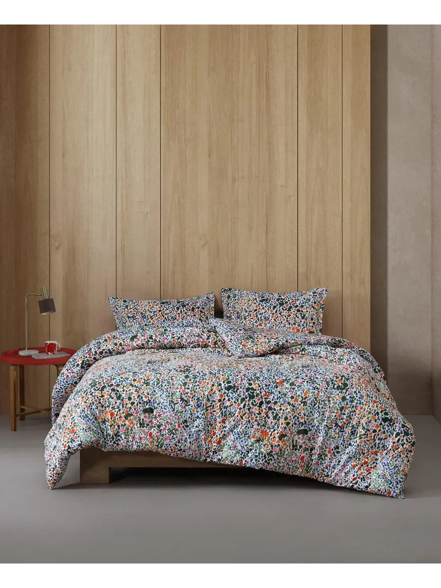 Комплект постельного белья из хлопка Rantaniitty Marimekko — изображение 1 из 7, мульти оранжевый
