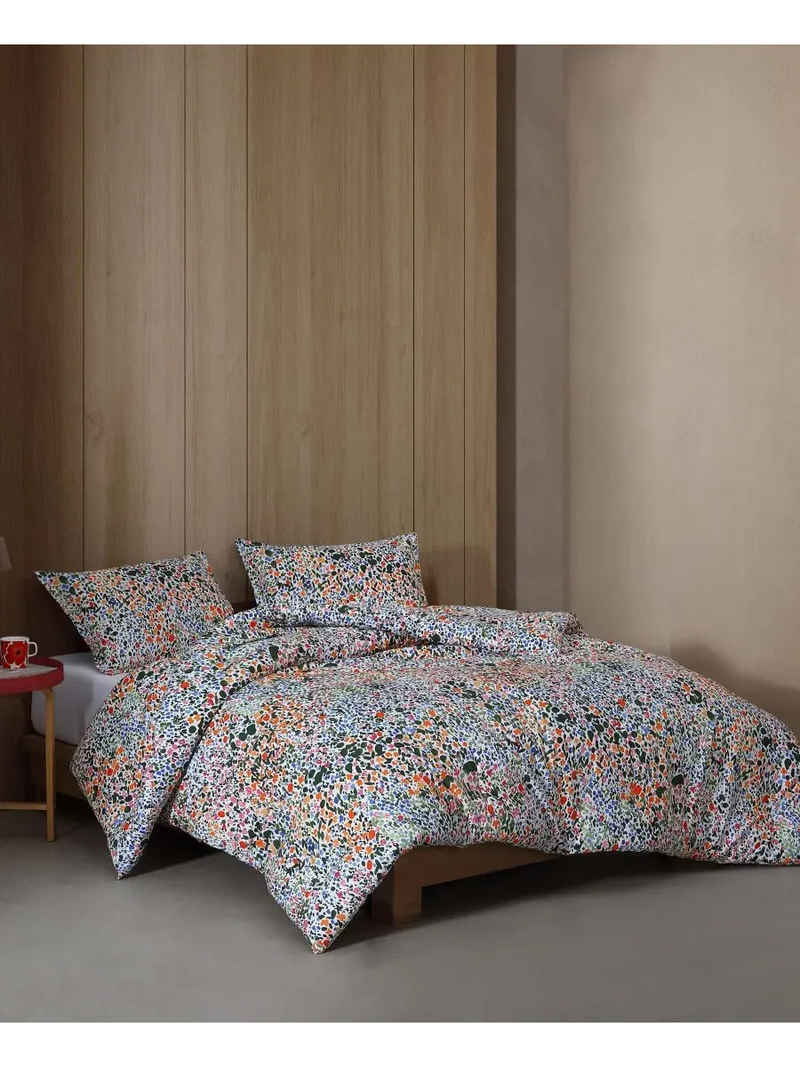 Комплект постельного белья из хлопка Rantaniitty Marimekko — изображение 2 из 7, мульти оранжевый