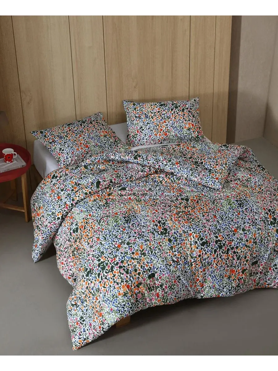 Комплект постельного белья из хлопка Rantaniitty Marimekko — изображение 3 из 7, мульти оранжевый