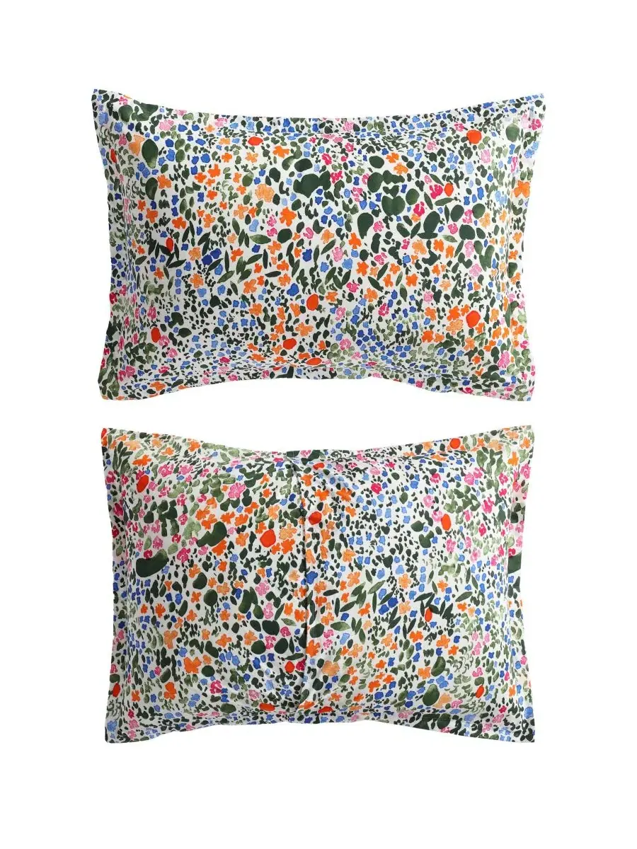 Комплект постельного белья из хлопка Rantaniitty Marimekko — изображение 7 из 7, мульти оранжевый