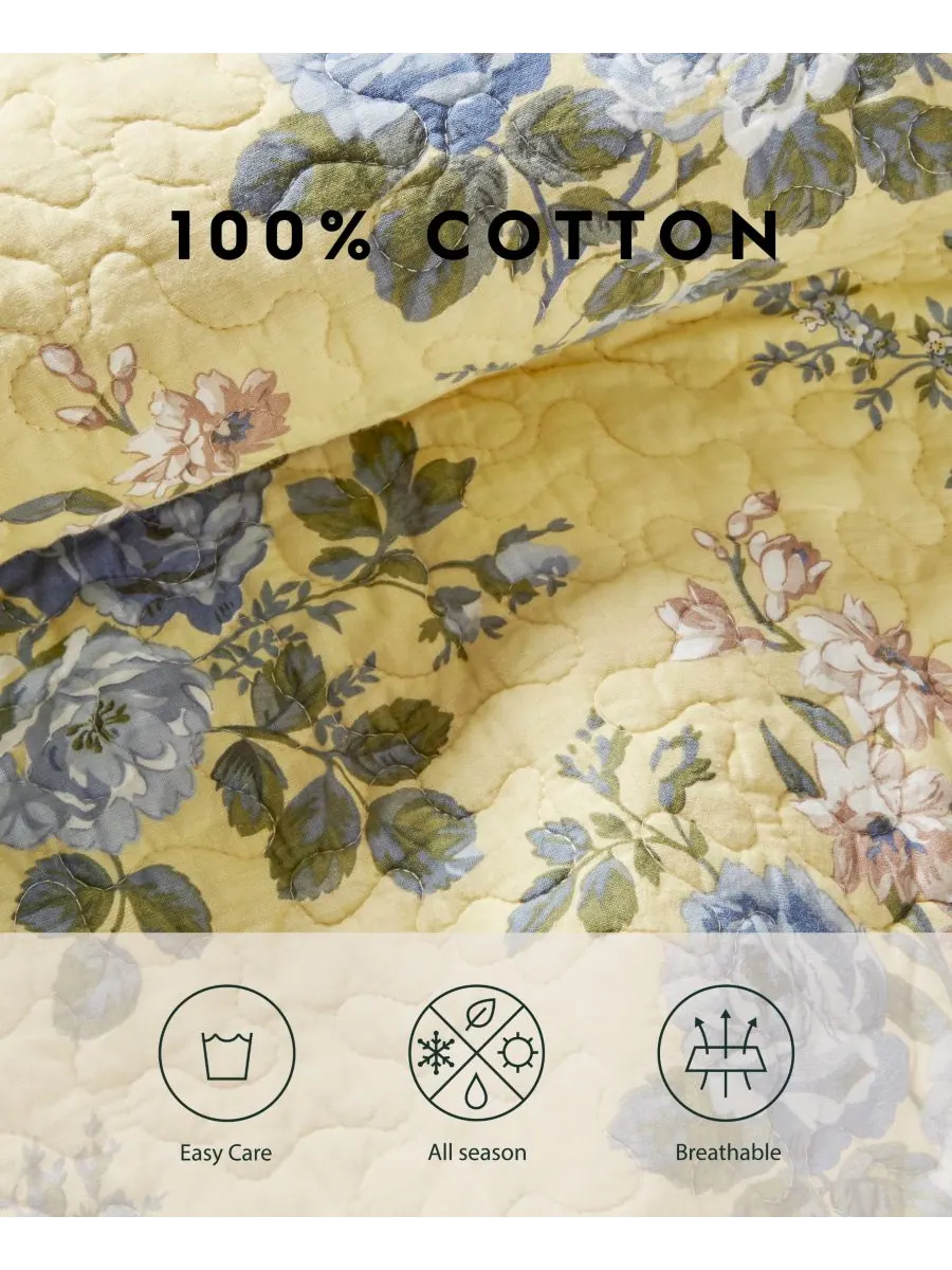 Двусторонний комплект постельного белья Linley Cotton, 3 предмета, размер Full/Queen Laura Ashley — изображение 9 из 10