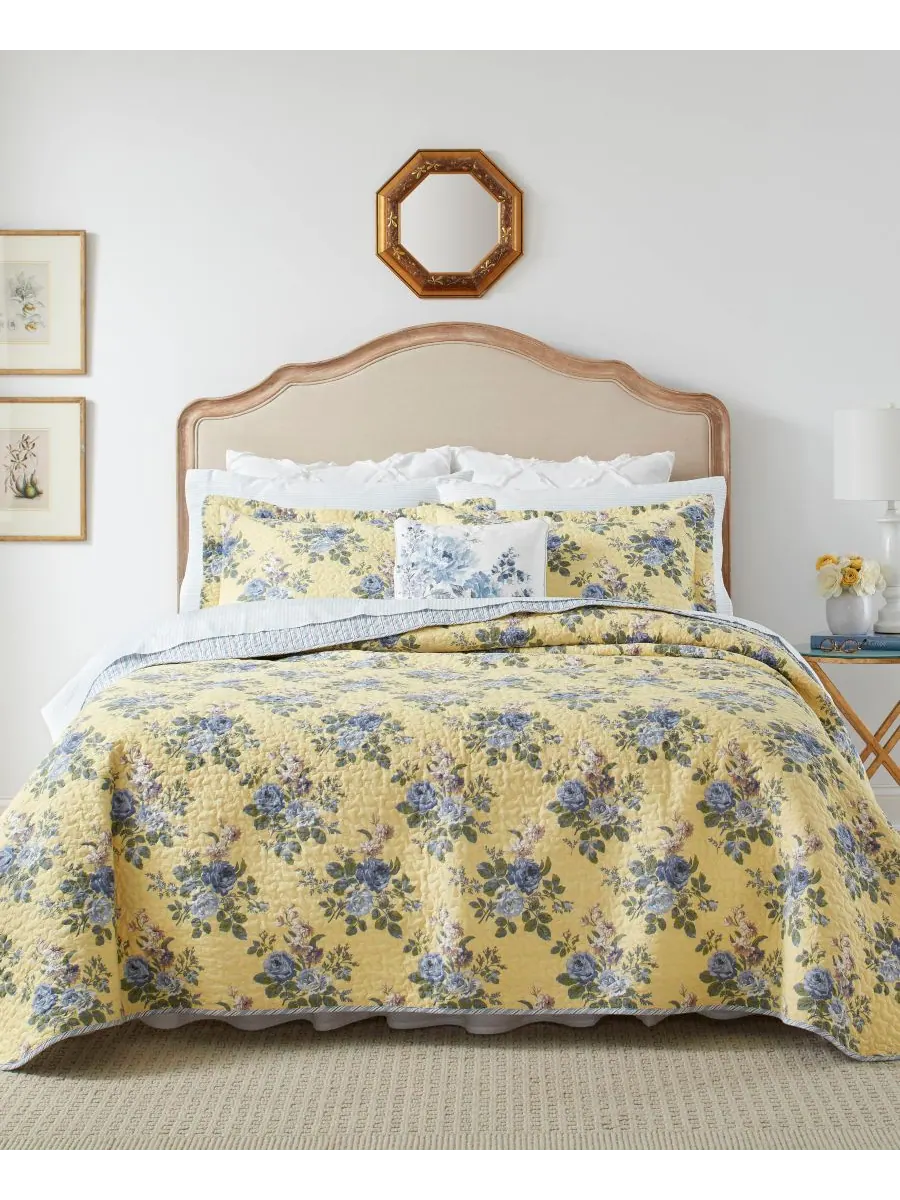 Двусторонний комплект постельного белья Linley Cotton, 3 предмета, размер Full/Queen Laura Ashley — изображение 10 из 10