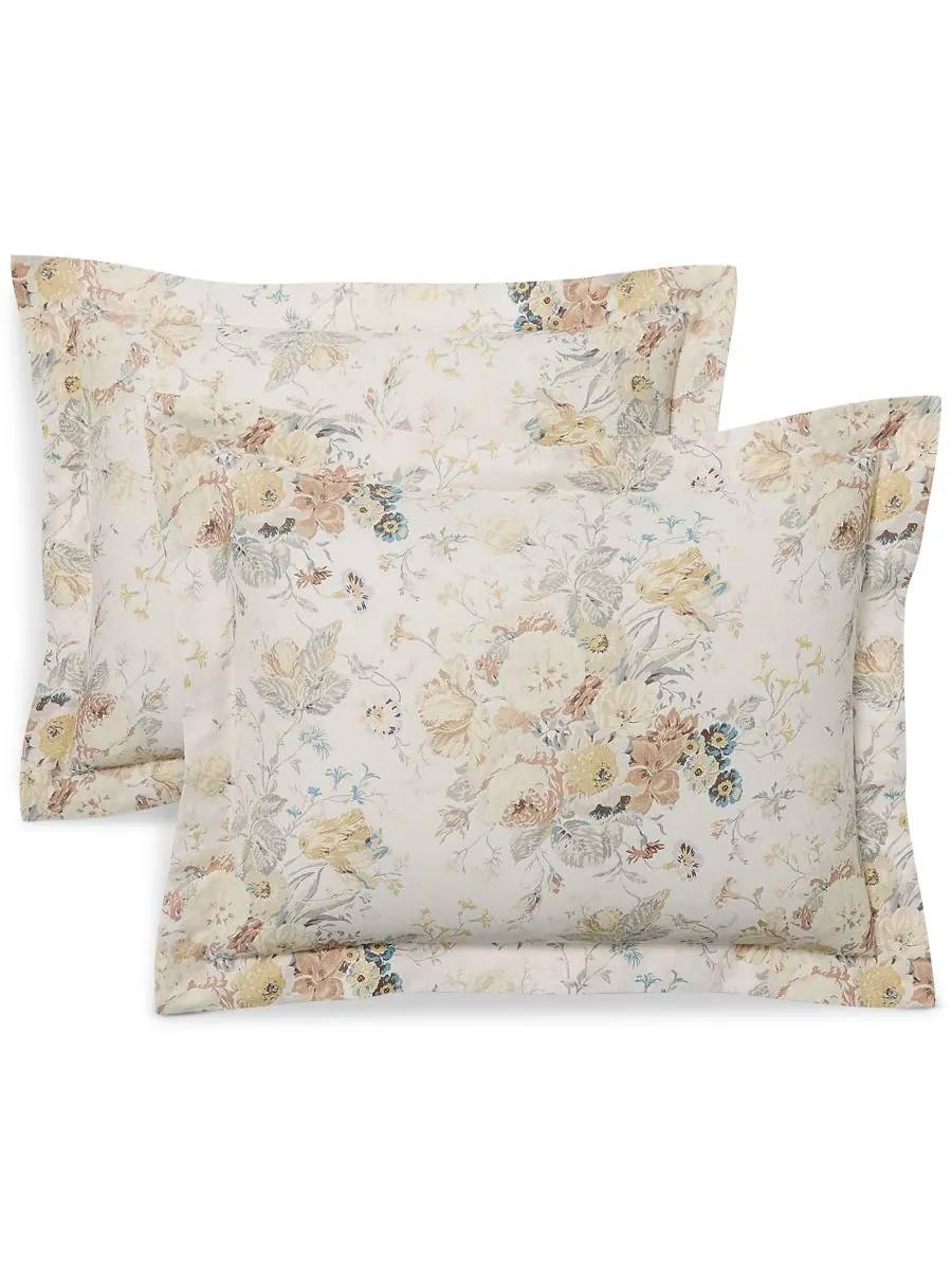 Комплект постельного белья gwynne floral из 3 предметов, размер full/queen Lauren Ralph Lauren — изображение 4 из 4, бежевый