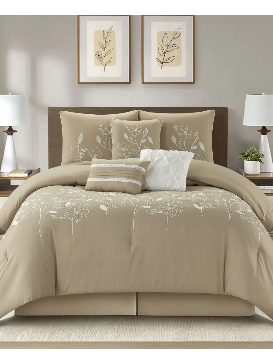 Комплект постельного белья Safina Floral из 7 предметов, размер King Stratford Park