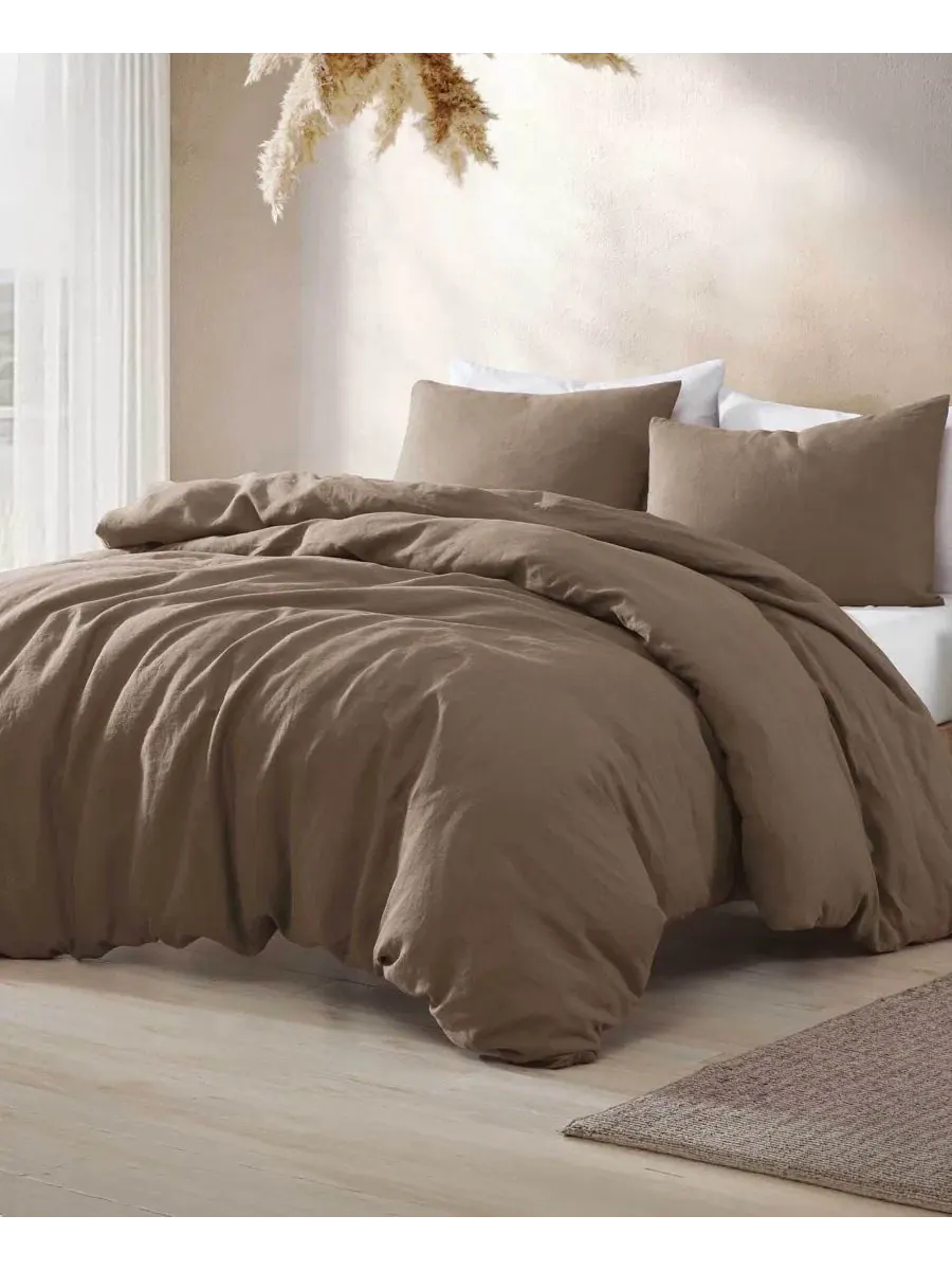 Комплект пододеяльников Logan Cotton 3-Piece Comforter Cover Set, Twin Riverbrook Home