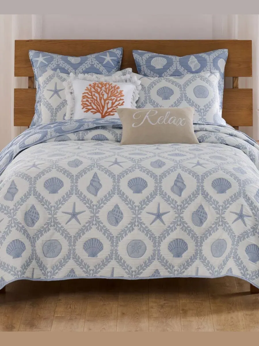 Лагуна Реверсибл 3 шт. Комплект покрывал, King/California King Greenland Home Fashions