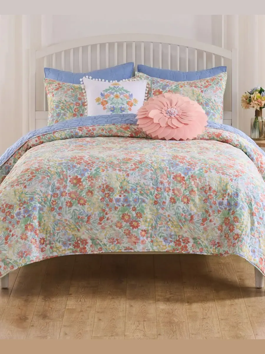 Комплект постельного белья Alice Pastel Floral из 3 предметов, размер Full/Queen Greenland Home