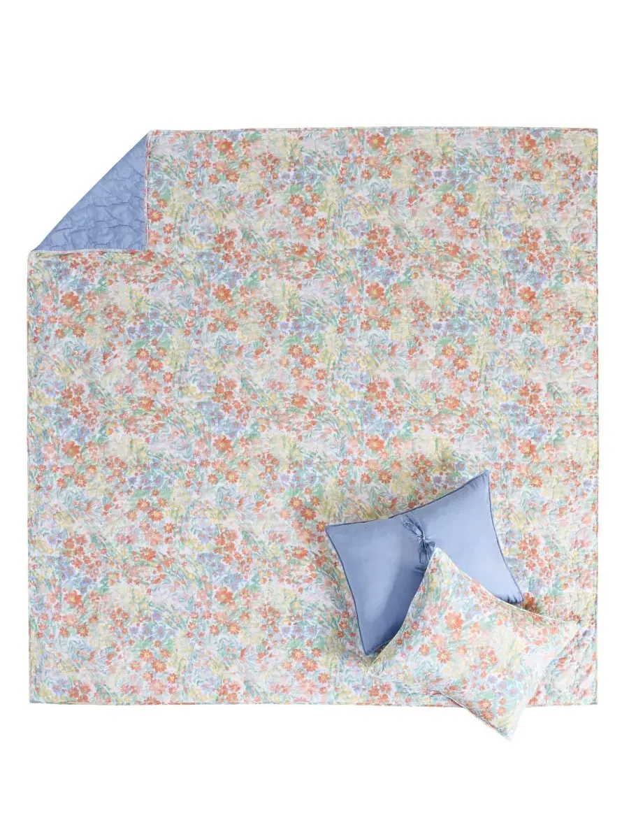 Комплект постельного белья Alice Pastel Floral из 3 предметов, размер Full/Queen Greenland Home — изображение 3 из 6, мульти