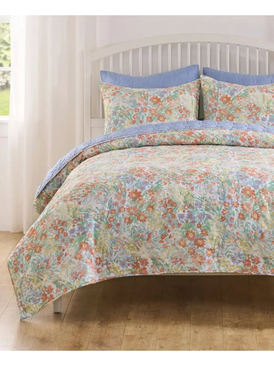 Комплект постельного белья Alice Pastel Floral из 3 предметов, размер Full/Queen Greenland Home — изображение 6 из 6, мульти