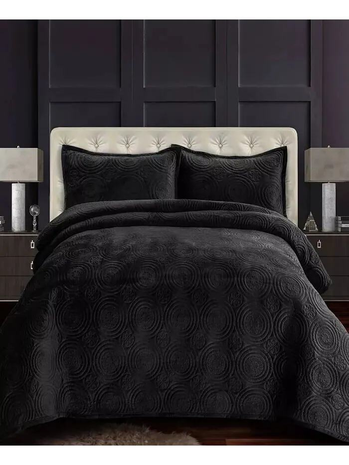Комплект одеял большого размера из бархата Capri Medallion Tribeca Living