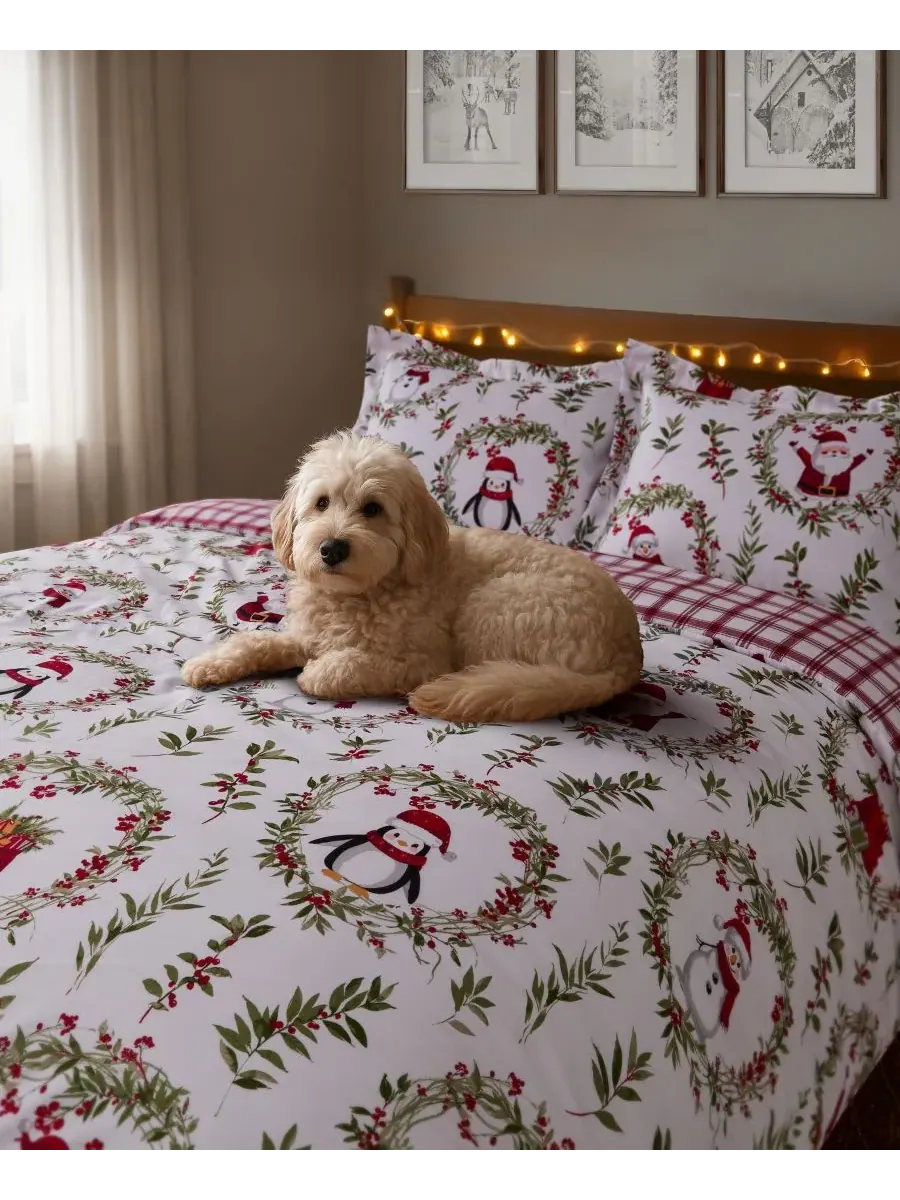 Комплект постельного белья Home Pine and Plaid, двусторонний, 3 предмета, размер King Levtex — изображение 5 из 5, мульти
