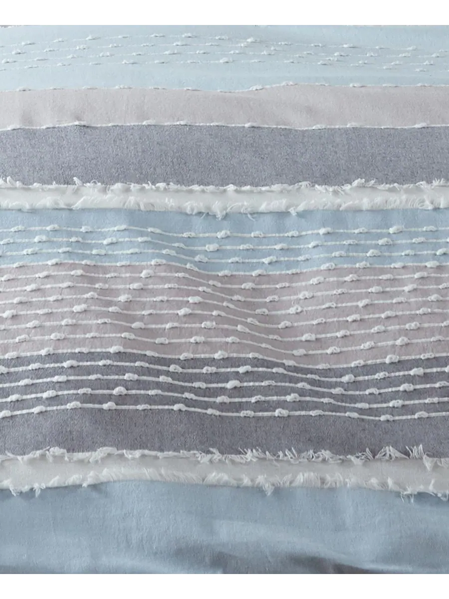 Комплект постельного белья Santander Textured, 2 предмета, размер Twin/Twin XL Levtex — изображение 3 из 5, синий