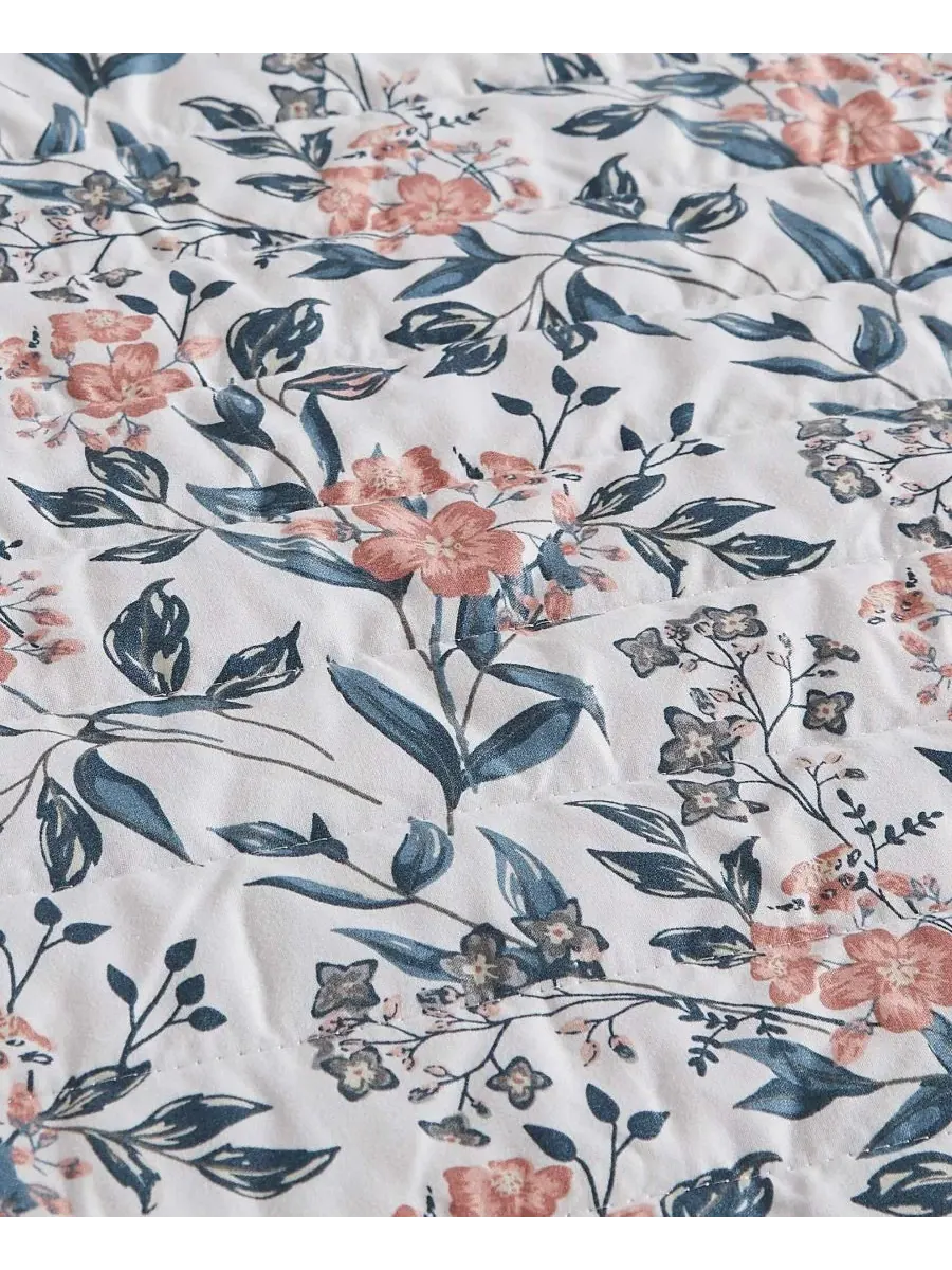 Комплекты постельного белья Vintage Charm из 3 предметов, двусторонние, размер Full/Queen Lucky — изображение 7 из 9, синий