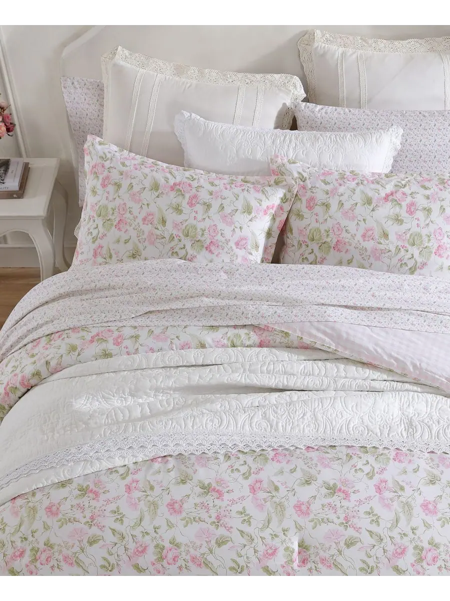 Двусторонний комплект постельного белья Morning Gloria из 3 предметов, размер King Laura Ashley — изображение 3 из 9