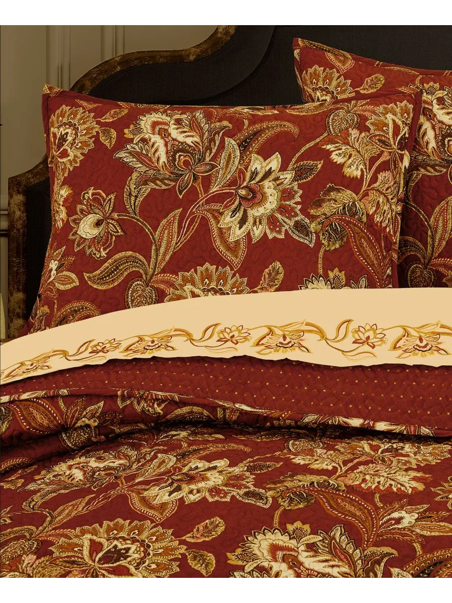 Комплект постельного белья montecito из 2 предметов, размер twin/twin xl Royal Court — изображение 2 из 3, красный