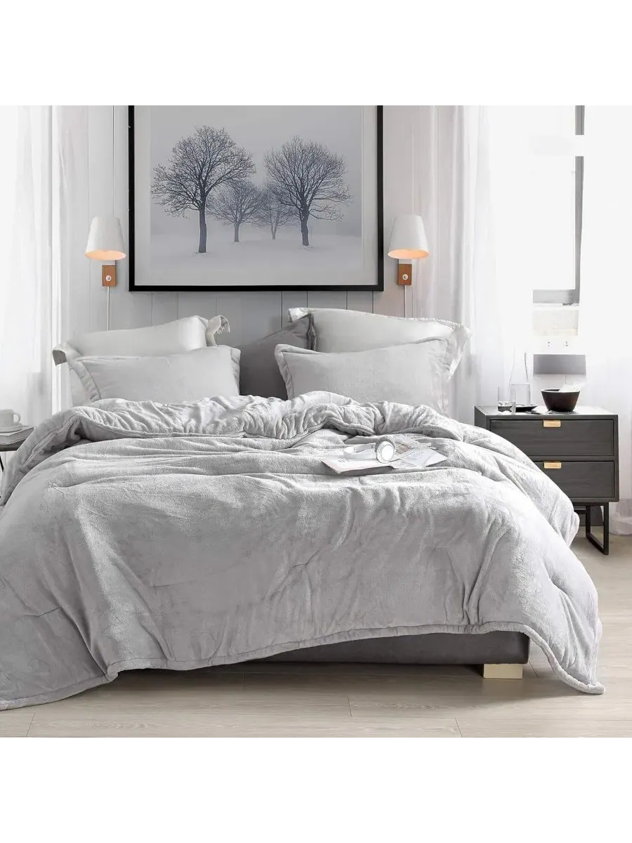 Одеяло-комфортер Oversized Twin Comforter Set — изображение 1 из 2, серый