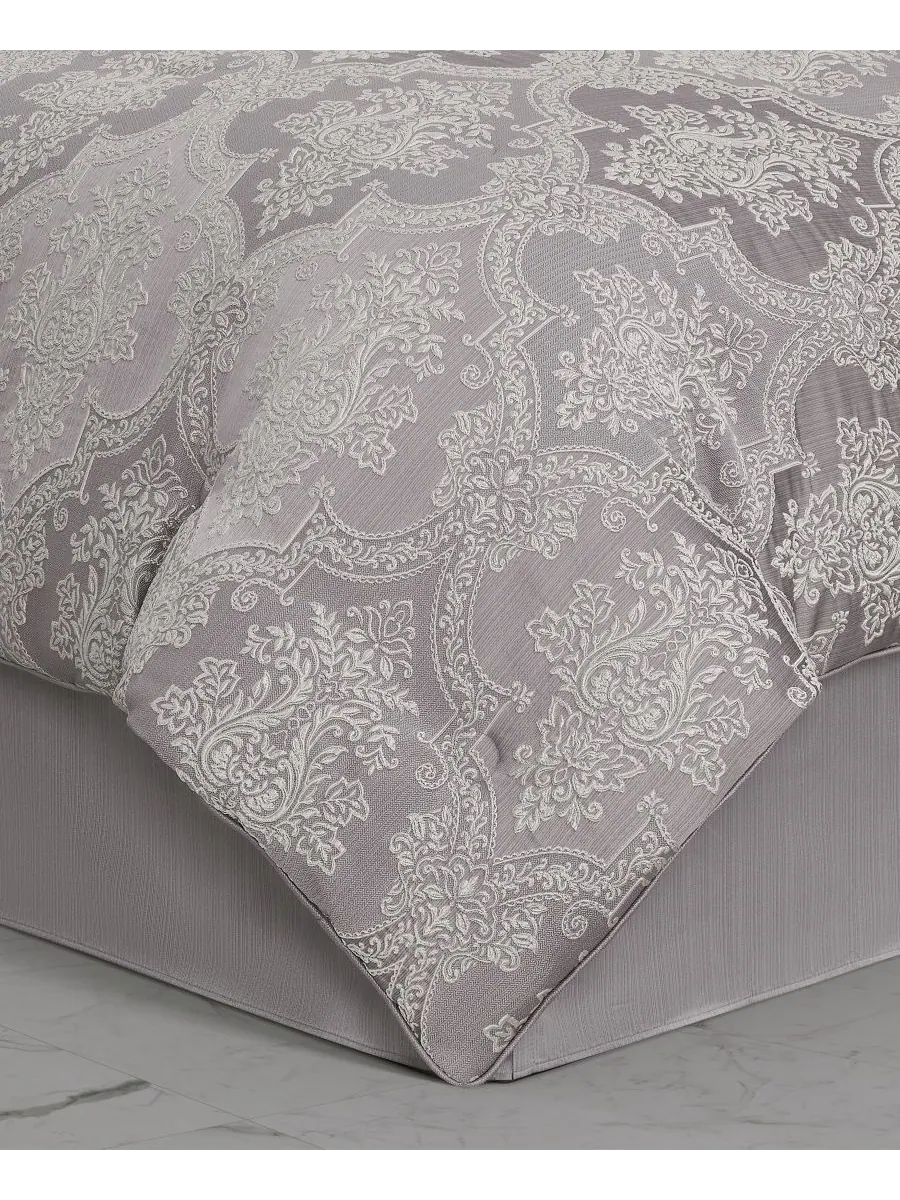 Комплект постельного белья Mary Damask из 4 предметов, размер Queen J Queen New York — изображение 2 из 5, фиолетовый