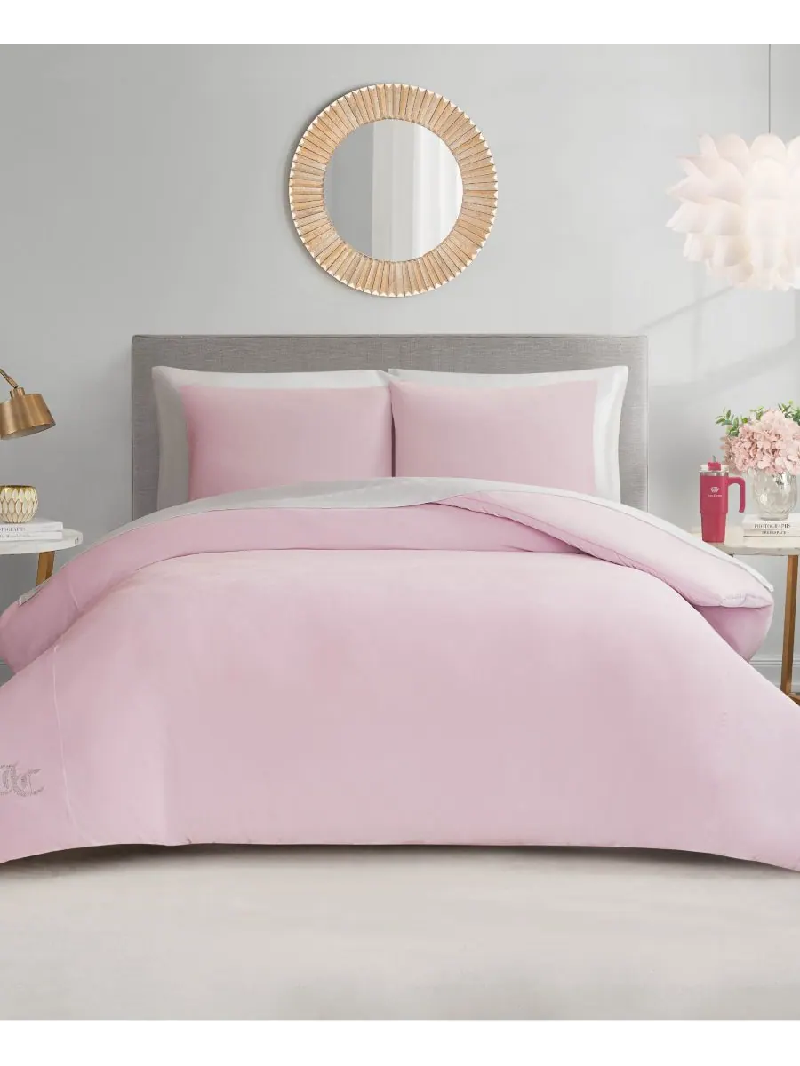 Комплект постельного белья из велюра, 2 предмета, размер Twin/Twin XL Juicy Couture