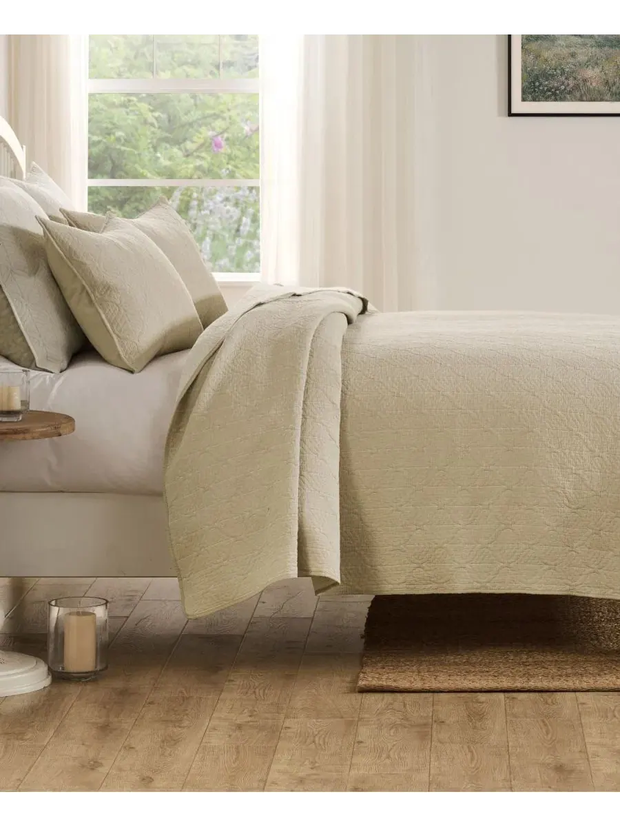 Комплект покрывал с жаккардовым плетением, модель Harper Greenland Home Fashions — изображение 6 из 7, тауп