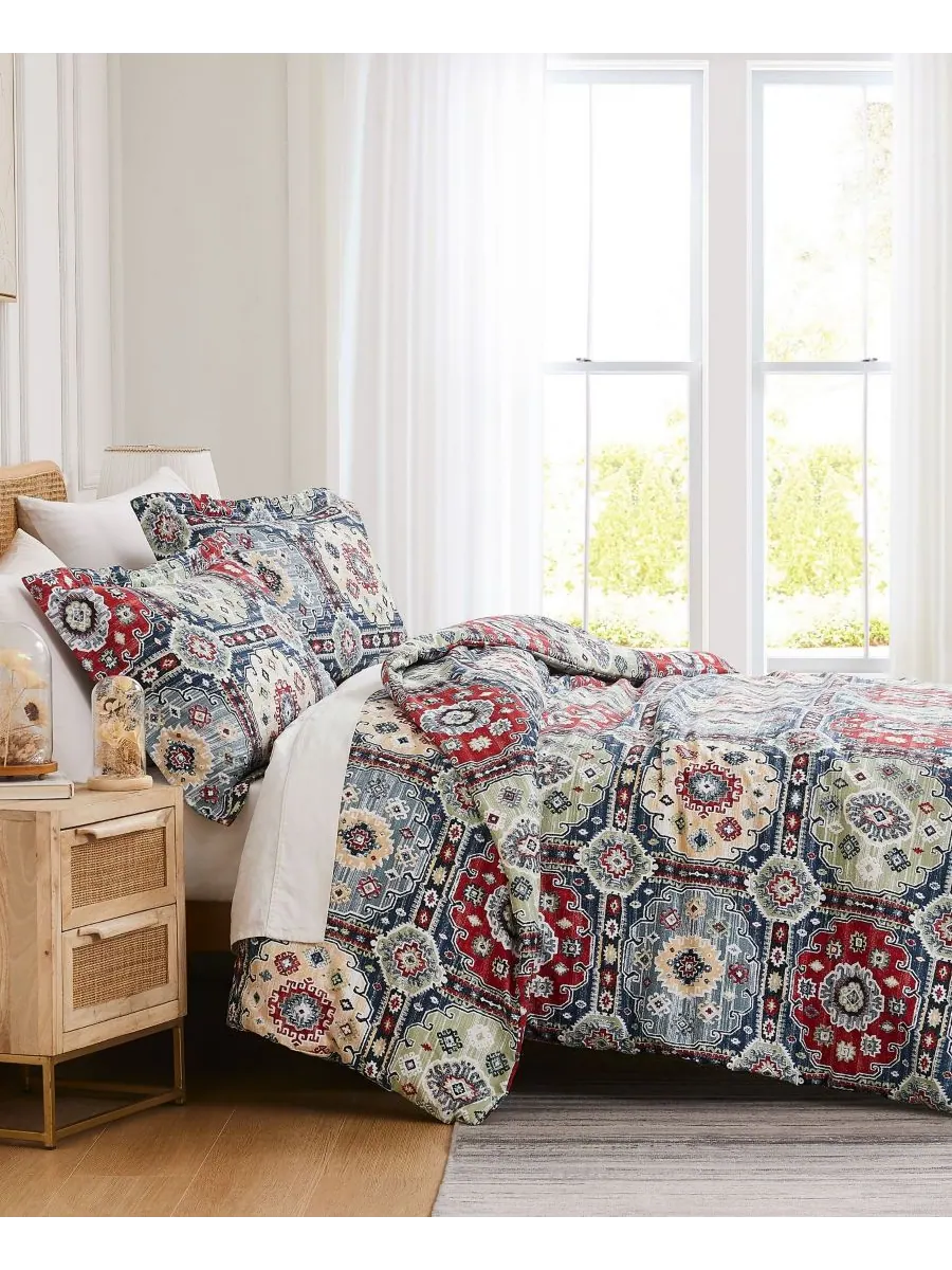 Комплект постельного белья Kilm из микрофибры, 2 предмета, размер Twin Southshore Fine Linens — изображение 4 из 4, мульти