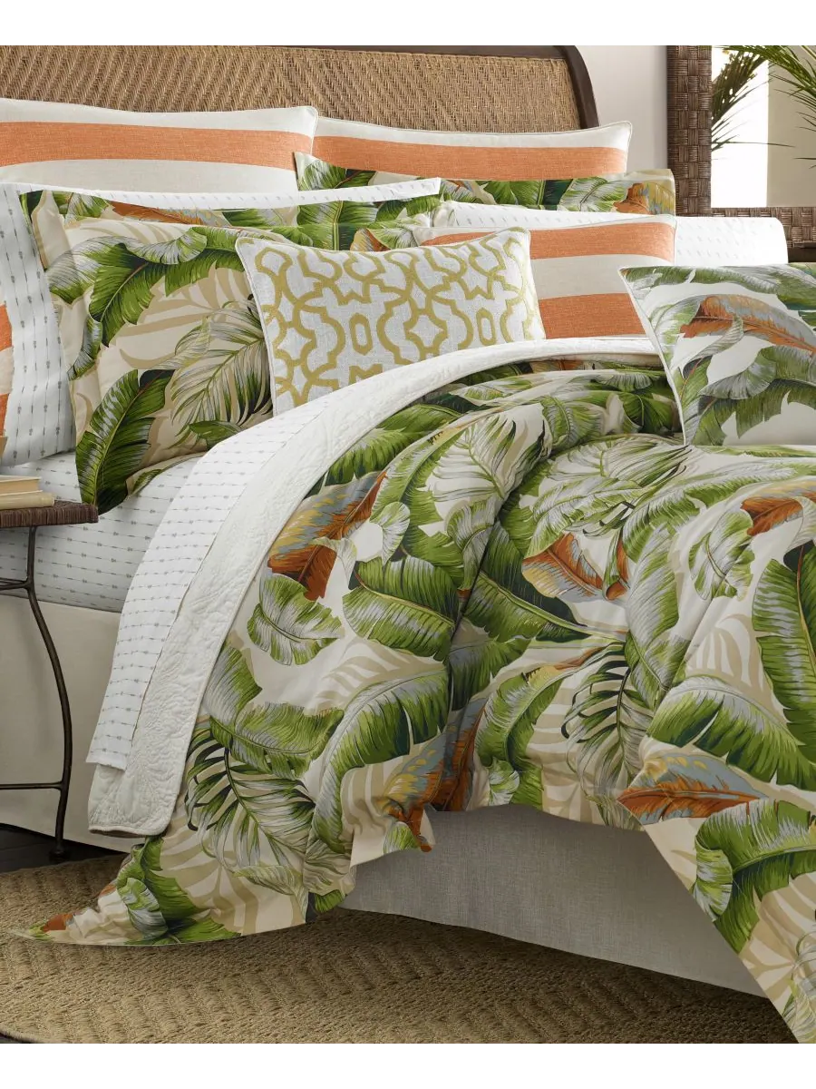 Двусторонний комплект постельного белья Palmiers, размер King Tommy Bahama Home — изображение 4 из 6, зеленый