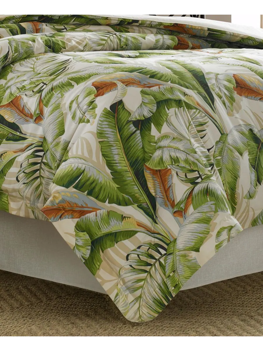 Двусторонний комплект постельного белья Palmiers, размер King Tommy Bahama Home — изображение 5 из 6, зеленый