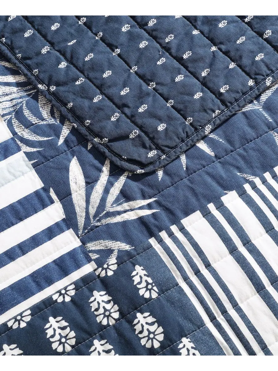 Двусторонний комплект постельного белья Avalon Patchwork из 3 предметов, размер Full/Queen Nautica — изображение 5 из 8