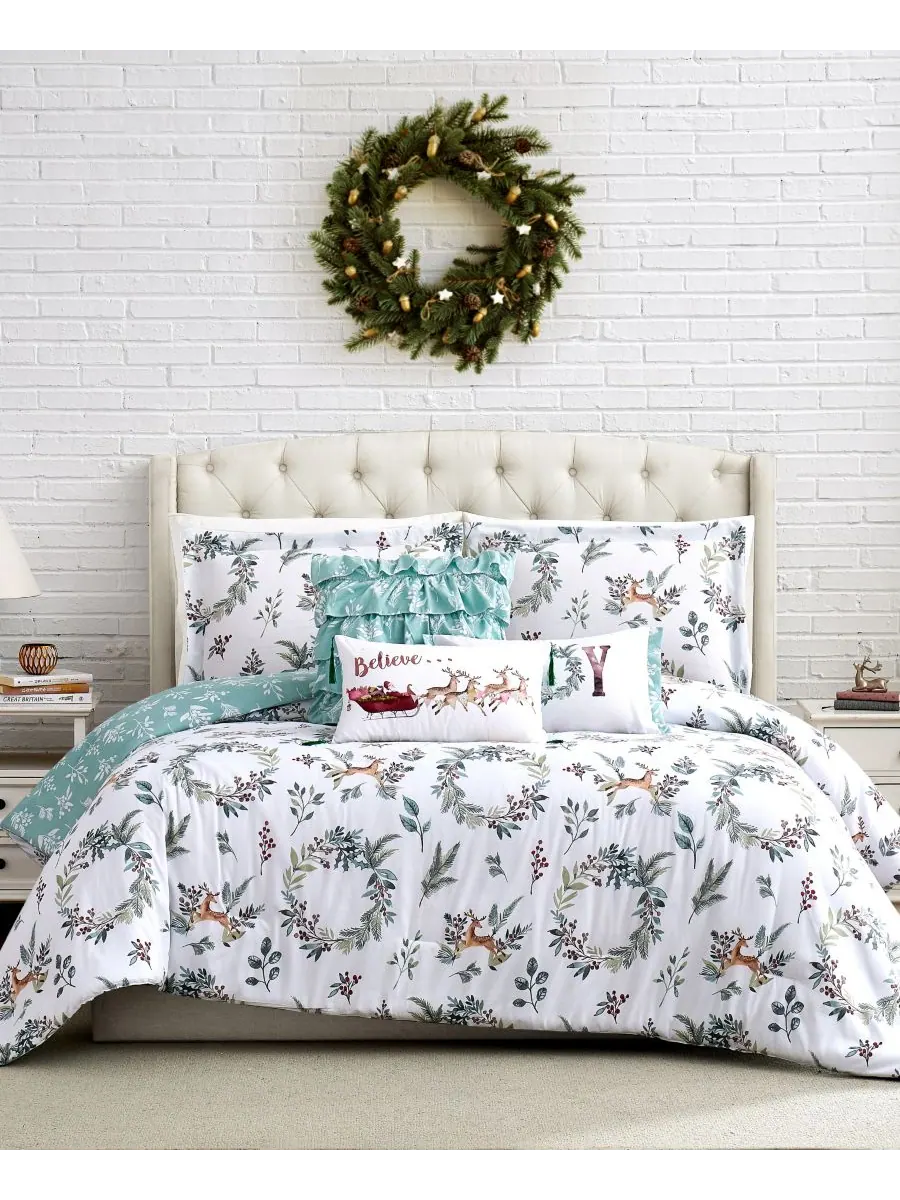 Комплект постельного белья Happy Holidays, двусторонний, 6 предметов, размер Full/Queen Southshore — изображение 10 из 10