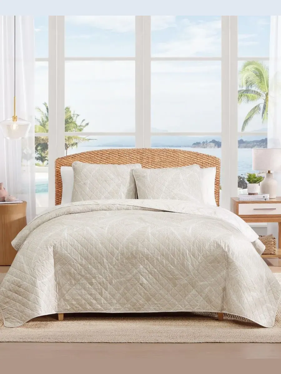 Комплект постельного белья Pebble Palms из хлопка, 3 предмета, размер King Tommy Bahama Home — изображение 1 из 7