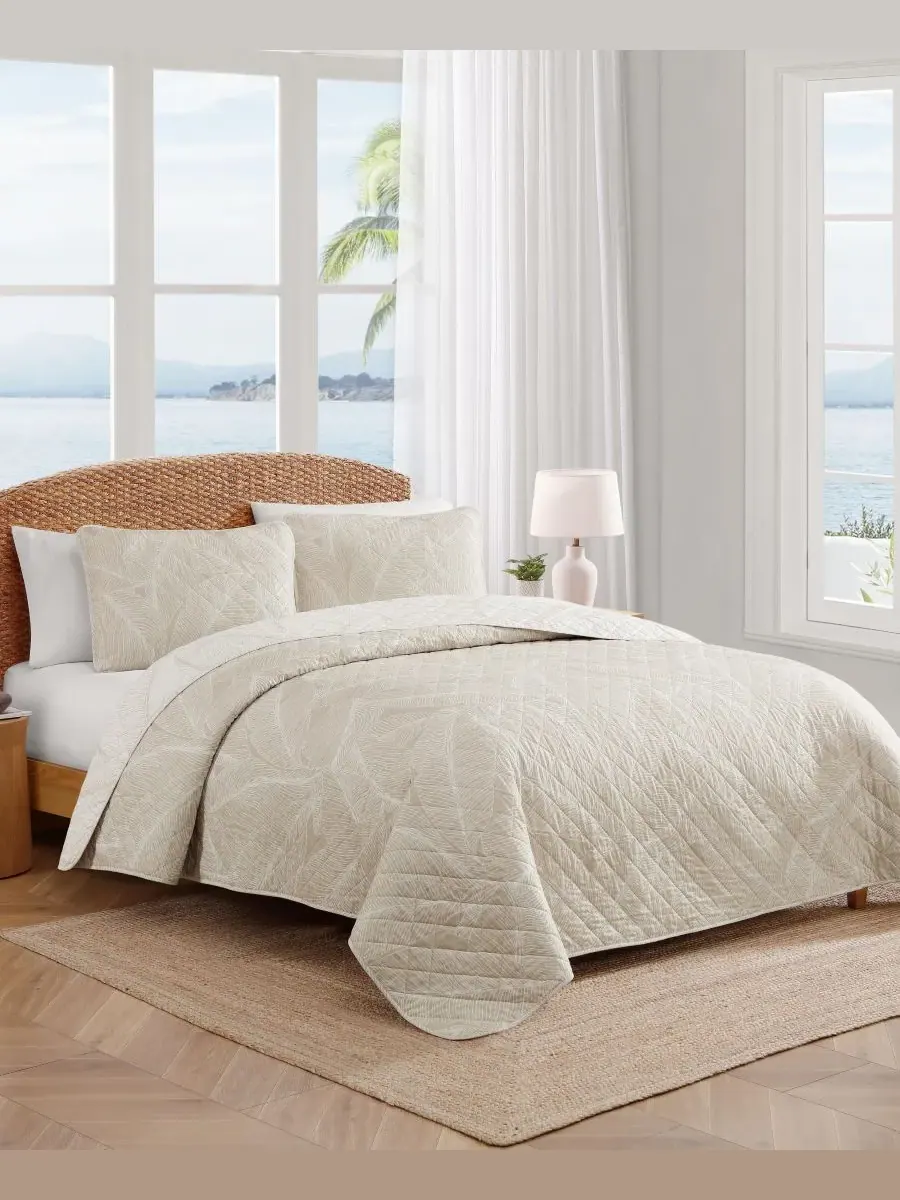 Комплект постельного белья Pebble Palms из хлопка, 3 предмета, размер King Tommy Bahama Home — изображение 2 из 7