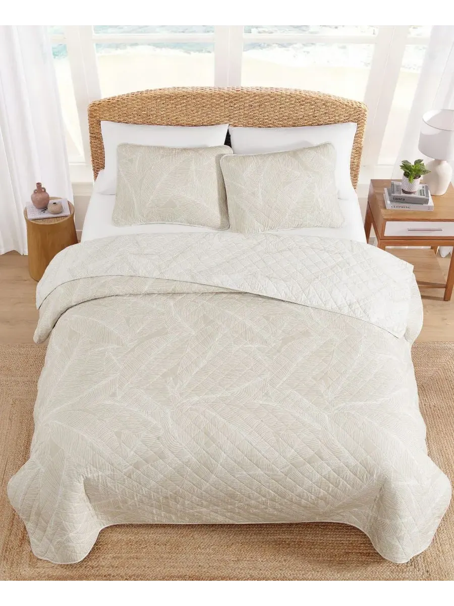 Комплект постельного белья Pebble Palms из хлопка, 3 предмета, размер King Tommy Bahama Home — изображение 3 из 7