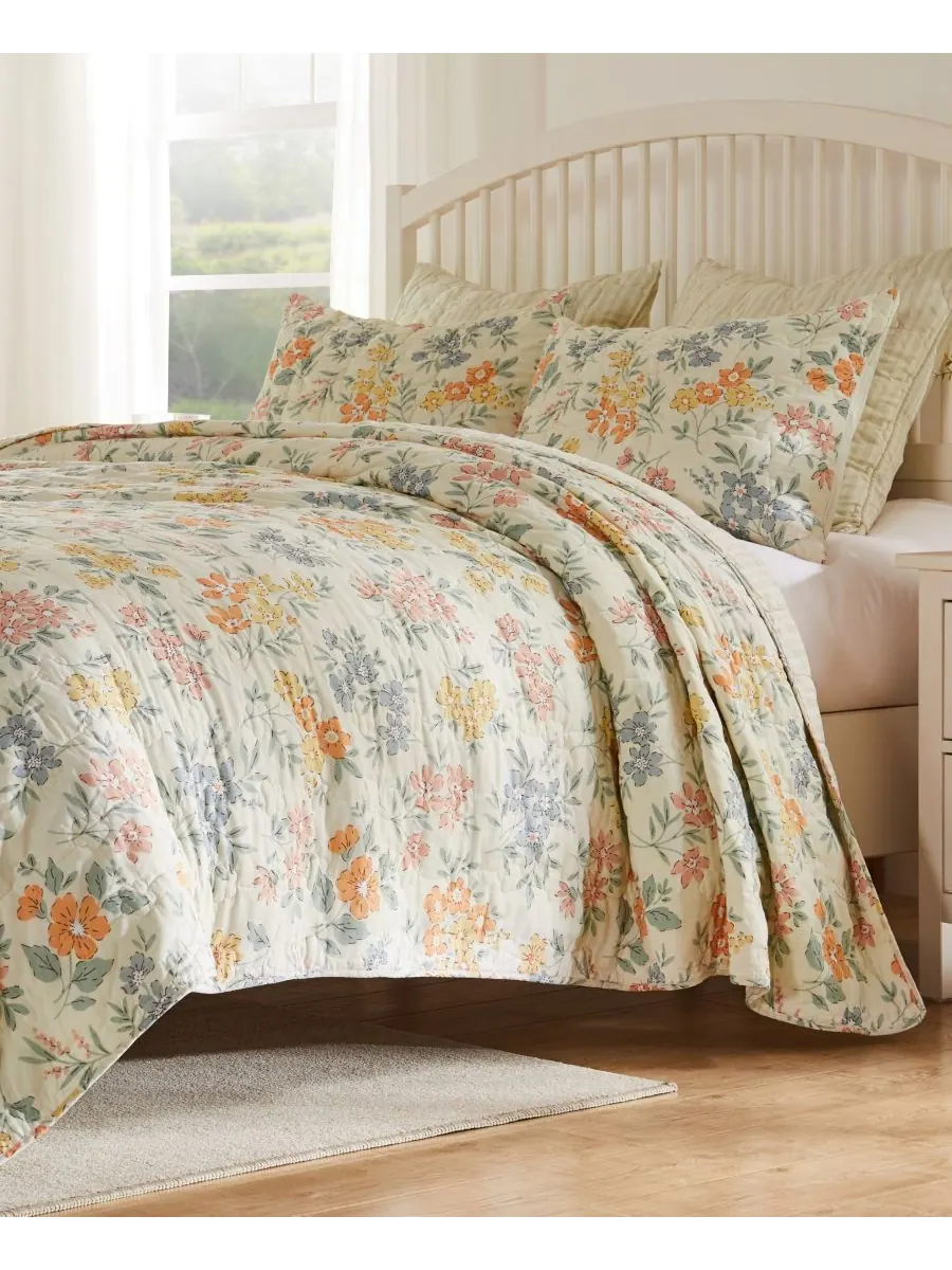 Комплект постельного белья Chloe Modern Floral из 3 предметов, размер Full/Queen Greenland Home — изображение 1 из 5, мульти