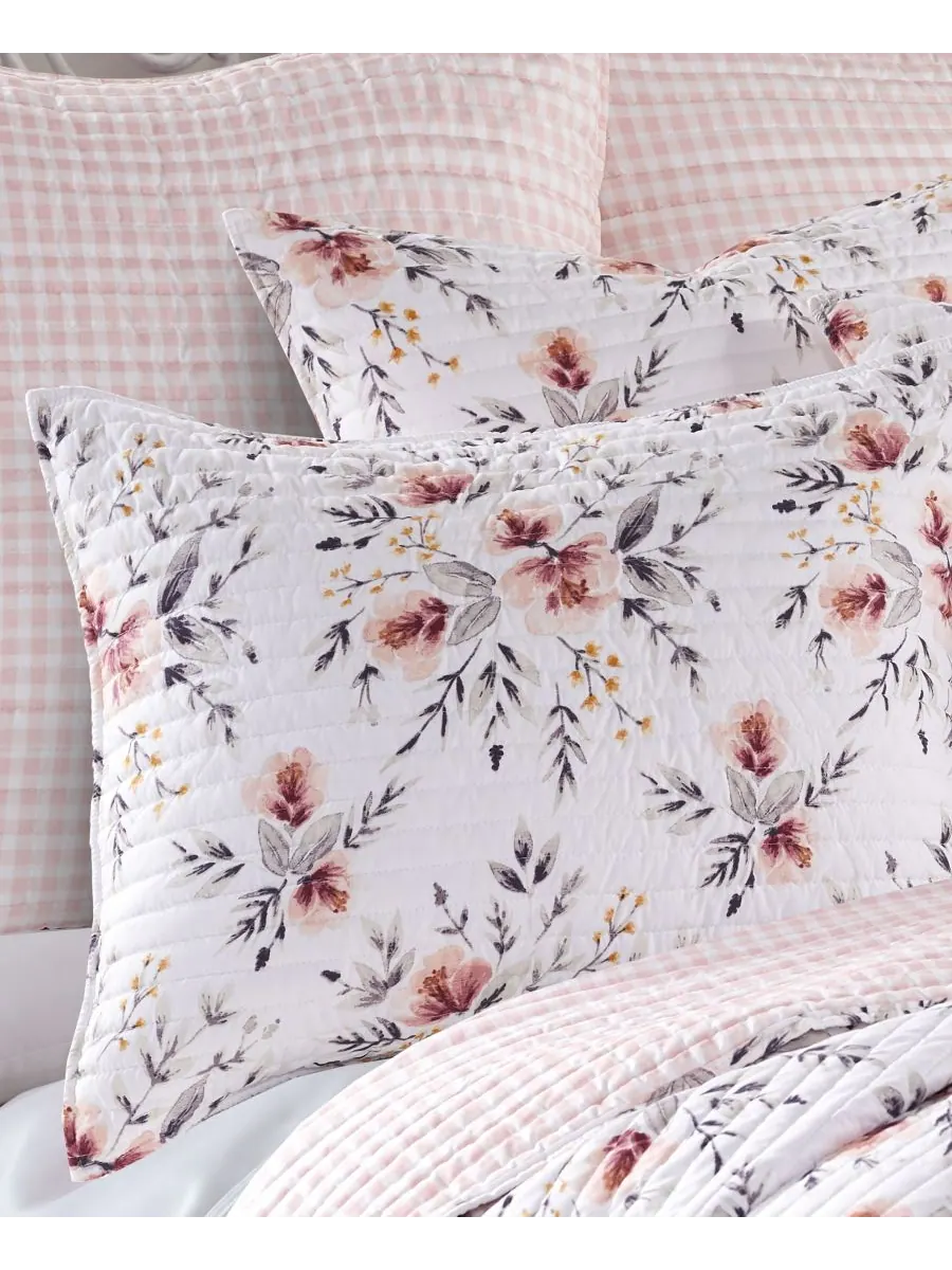 Двусторонний комплект постельного белья adeline floral bouquet, 2 предмета, размер twin. Levtex — изображение 3 из 5, розовый