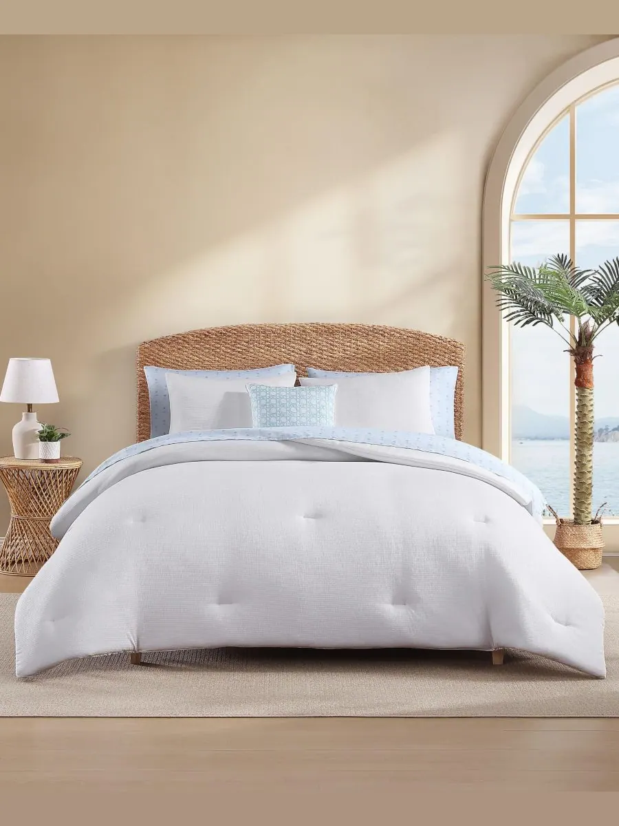 Комплект постельного белья Tommy Bahama из 8 предметов, цвет сирсакер, размер Queen Tommy Bahama — изображение 1 из 9