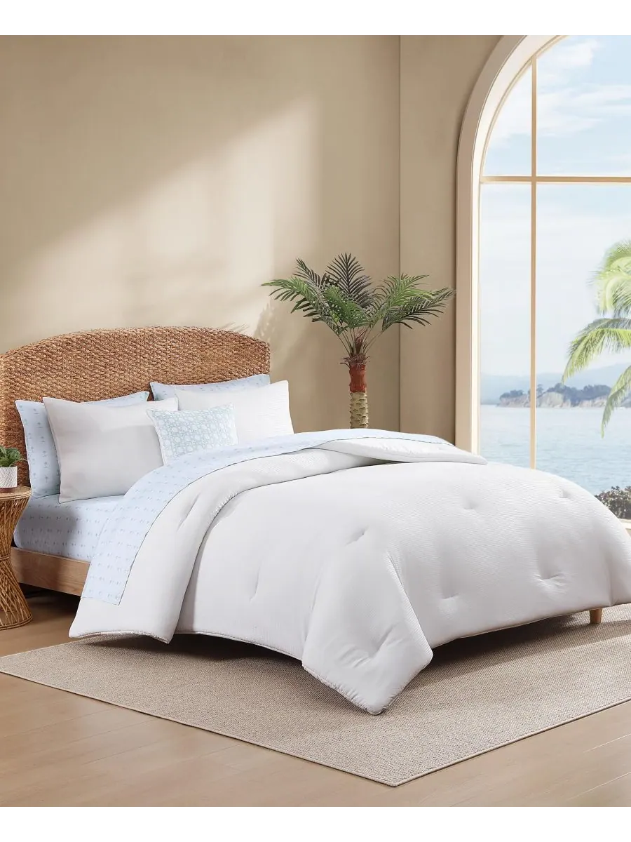 Комплект постельного белья Tommy Bahama из 8 предметов, цвет сирсакер, размер Queen Tommy Bahama — изображение 2 из 9