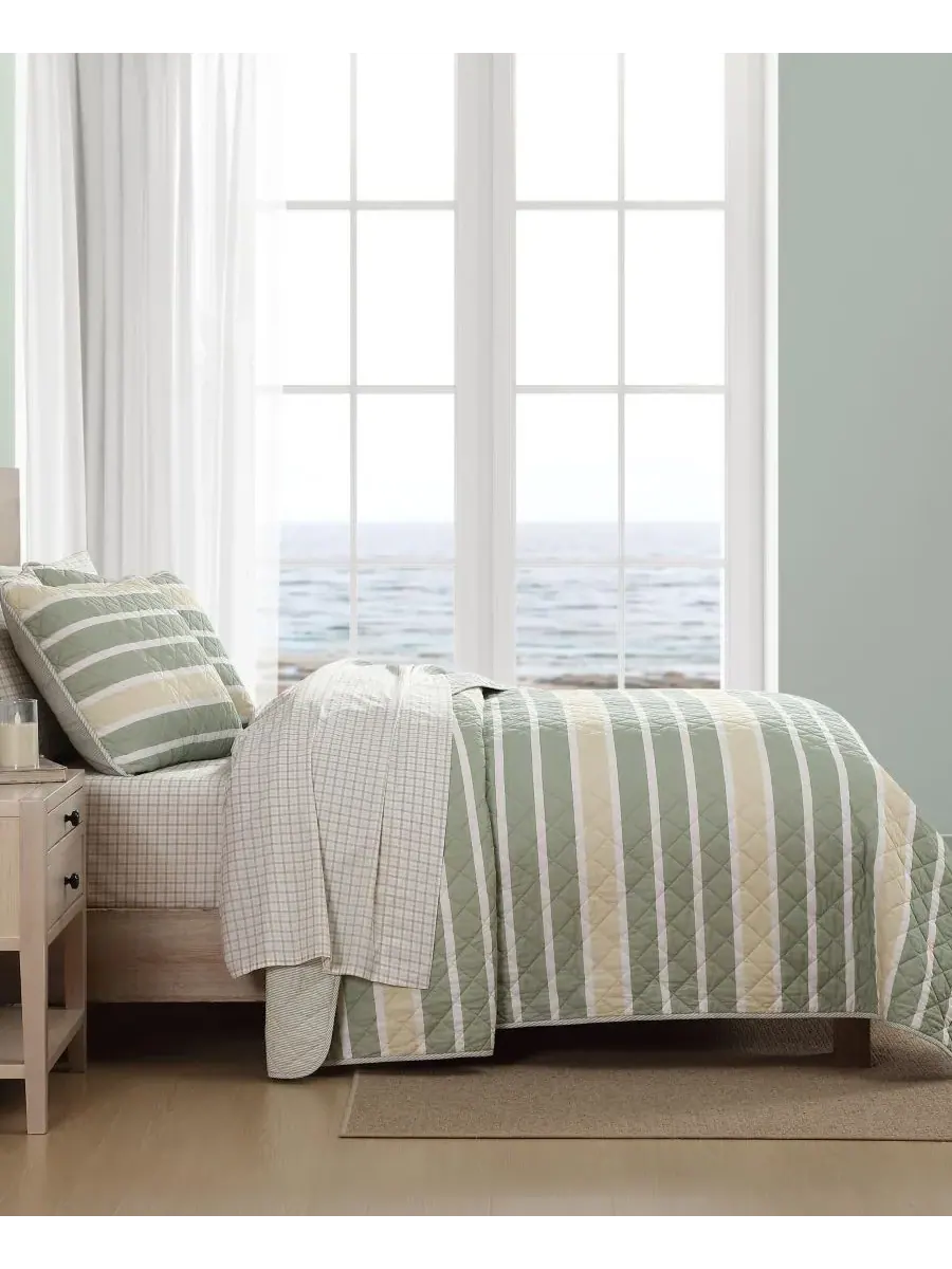Комплект постельного белья Varadero Stripe из хлопка, двусторонний, 3 предмета, размер Full/Queen — изображение 5 из 8