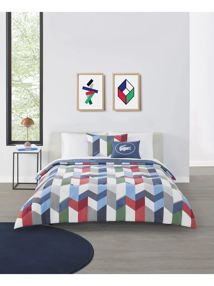 Комплект постельного белья Beaumont, размер Twin/Twin XL Lacoste Home — изображение 1 из 4, мульти