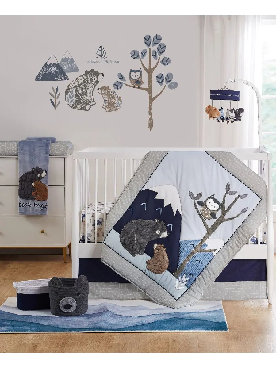 Простыня для детской кроватки Baby Rowan Arrow Levtex — изображение 3 из 3, темно-синий