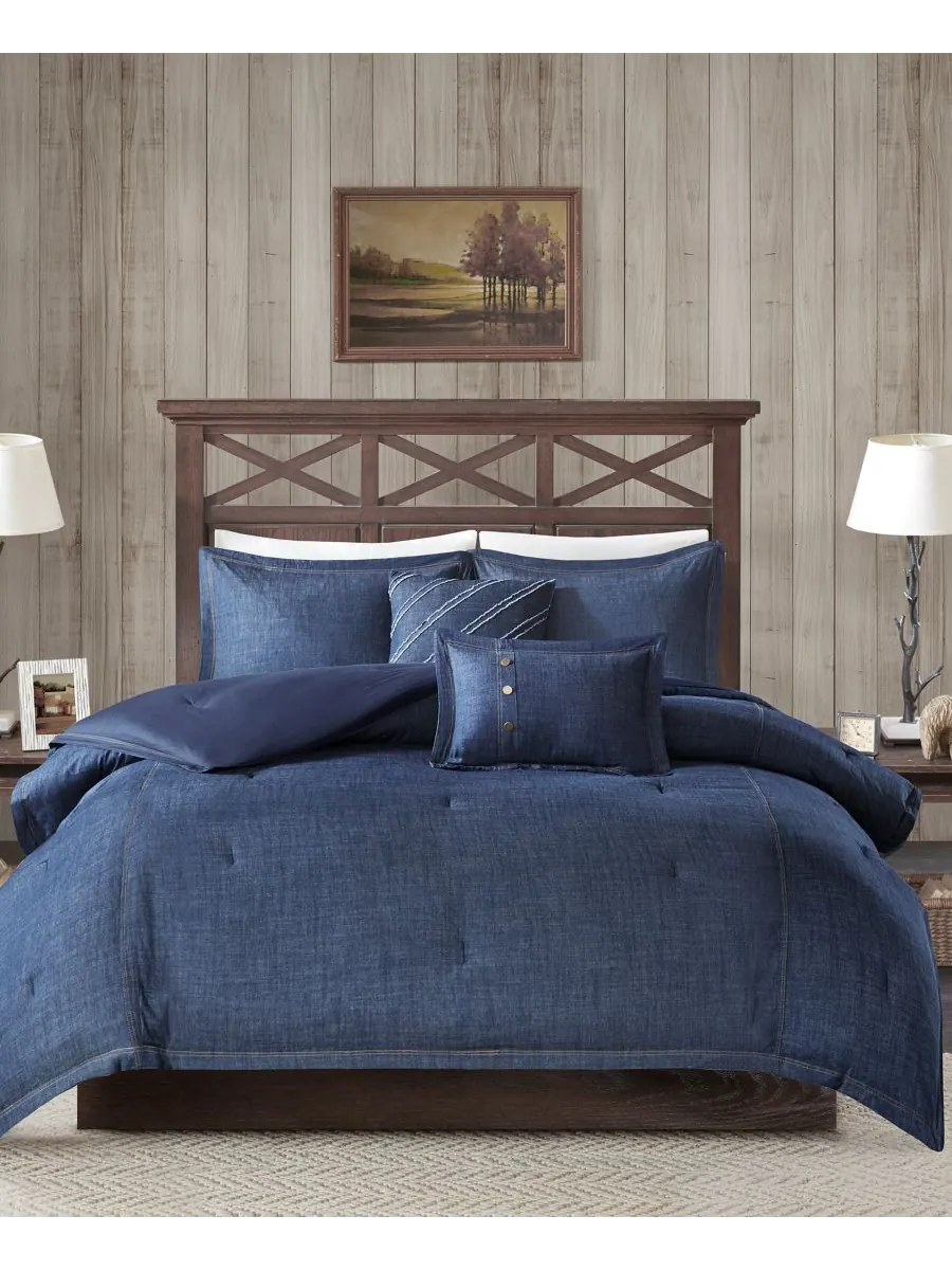 Комплект постельного белья Perry Denim из 5 предметов, размер Queen Woolrich