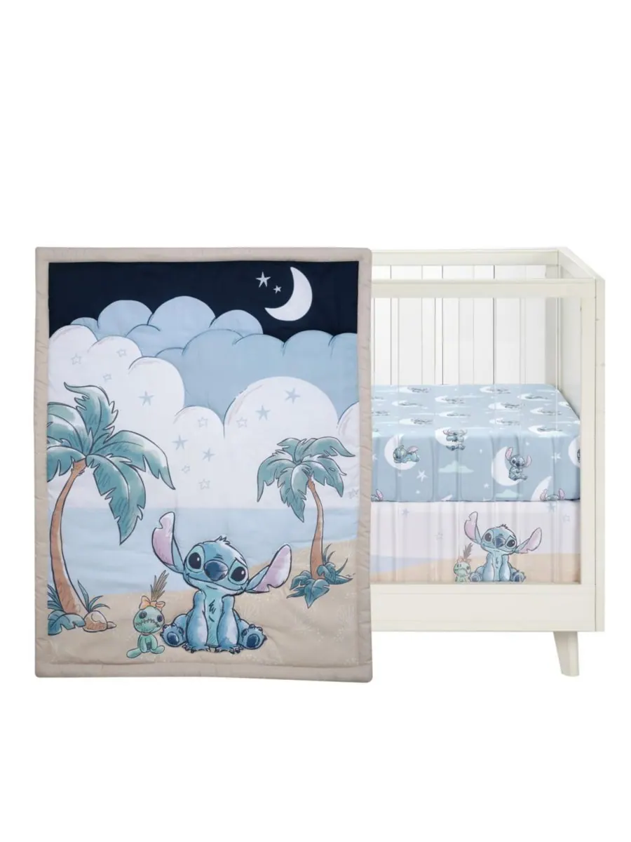 Bedtime Originals Комплект постельного белья для детской кроватки Baby Disney Stitch из 3 предметов — изображение 3 из 10