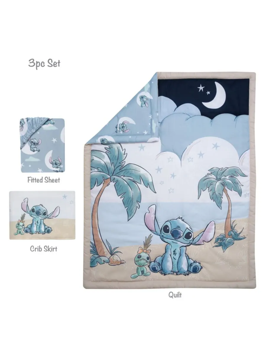 Bedtime Originals Комплект постельного белья для детской кроватки Baby Disney Stitch из 3 предметов — изображение 10 из 10
