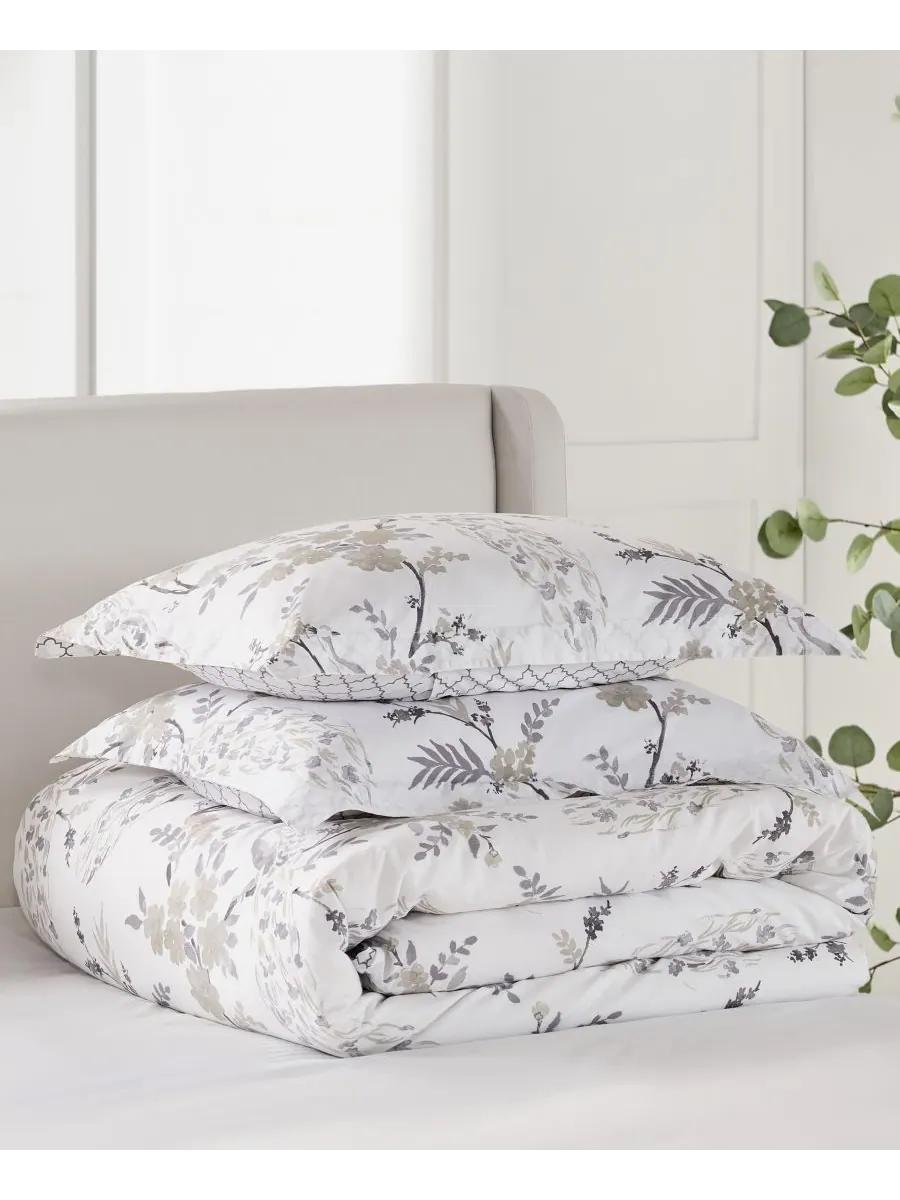 Двусторонний комплект постельного белья Pisa из 3 предметов, размер King/California King Levtex — изображение 3 из 5, серый