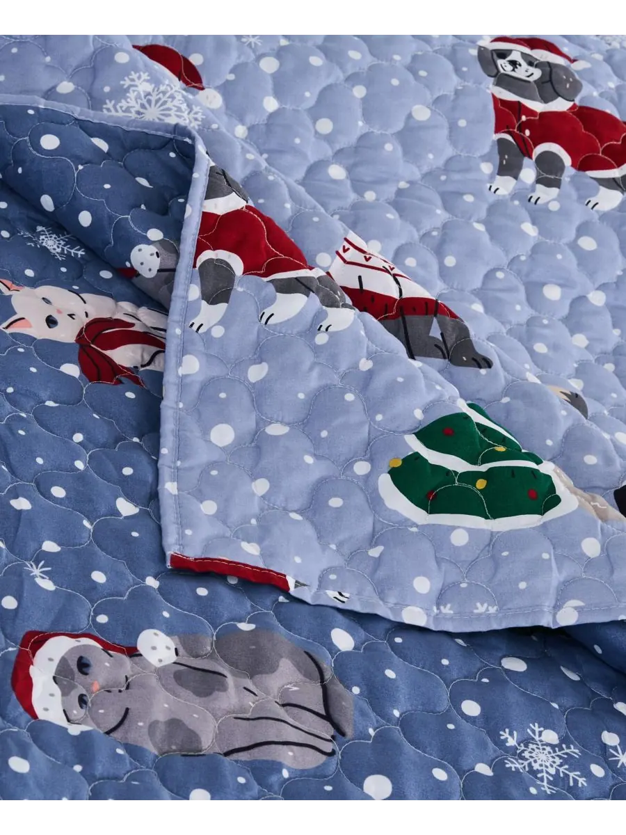 Комплект постельного белья Winter Whiskers Holiday, 2 предмета, размер Twin Greenland Home Fashions — изображение 4 из 7