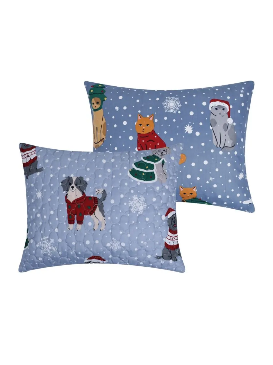 Комплект постельного белья Winter Whiskers Holiday, 2 предмета, размер Twin Greenland Home Fashions — изображение 6 из 7