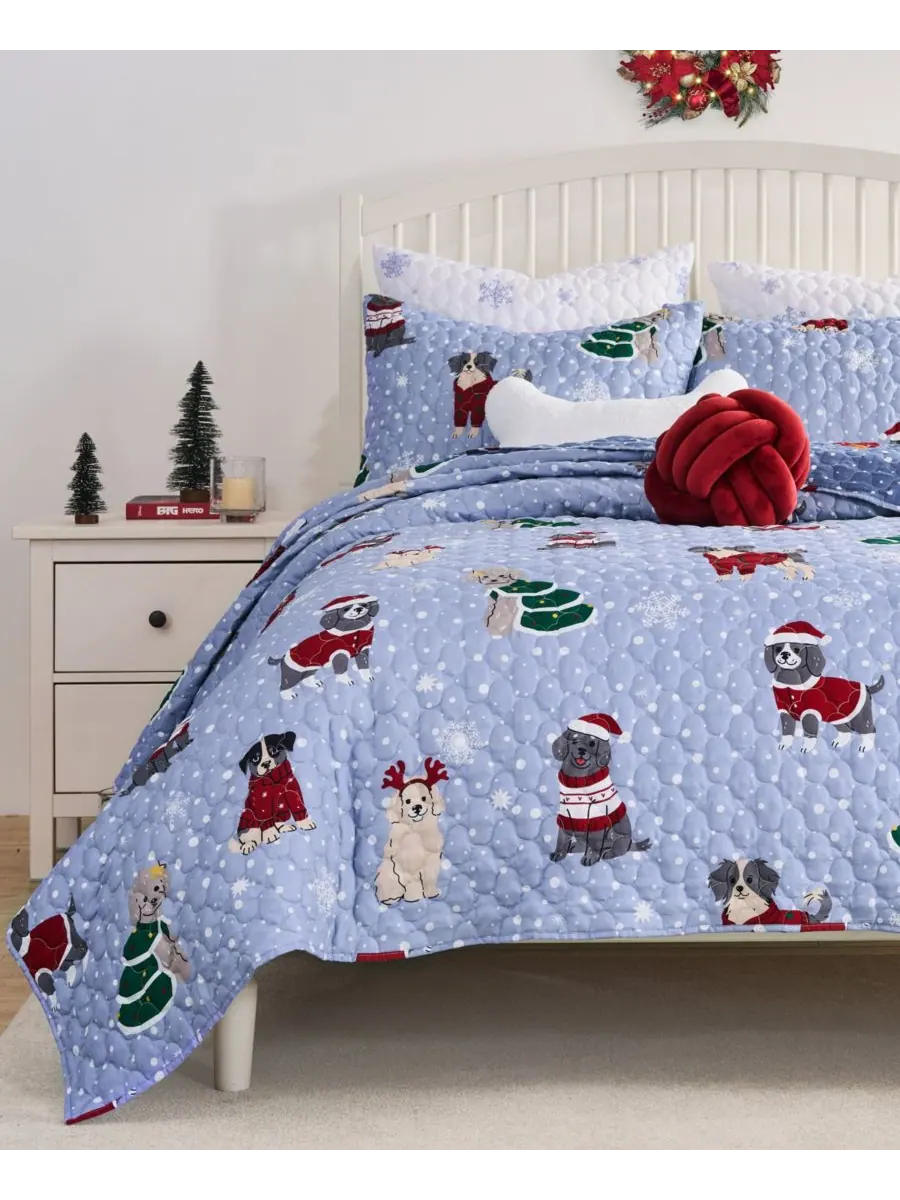 Комплект постельного белья Winter Whiskers Holiday, 2 предмета, размер Twin Greenland Home Fashions — изображение 7 из 7