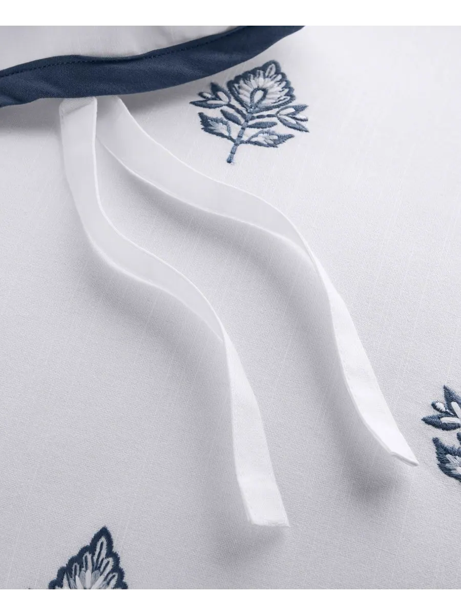 Комплект постельного белья Irving Embroidery из 3 предметов, размер Full/Queen Charter Club — изображение 10 из 10, белый